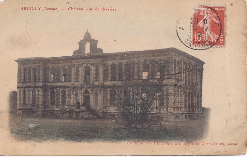 19xx - carte postale - Chateau de Breilly - derriere
