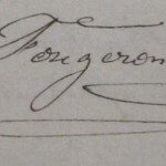 signature - L.Fougeron, née Coulon